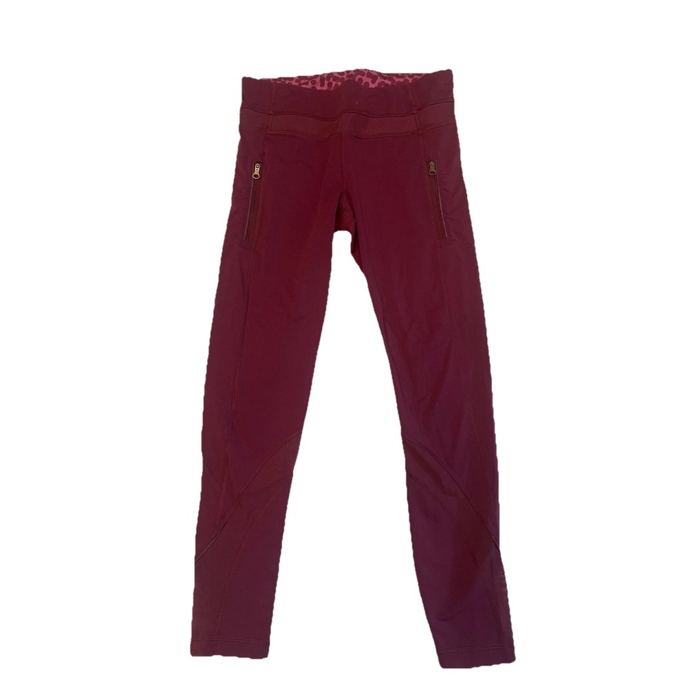 Lululemon Womens Plum Purple Burgundy‎ Aspire Full Length Leggings  Size 6